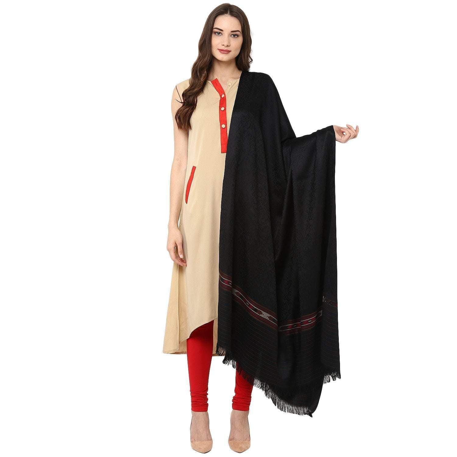 pashtush pashmina pashtush womens kullu weave shawl from himachal 29432397135926