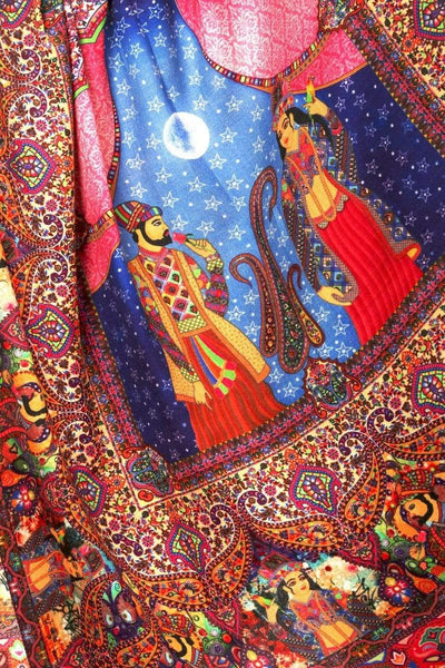 Pashtush India 100x200 Pashtush Womens Moon Shawl (chand-dar), Rashke Qamar (envy of the moon), Love Story Shawl. (Woolmark Certified)