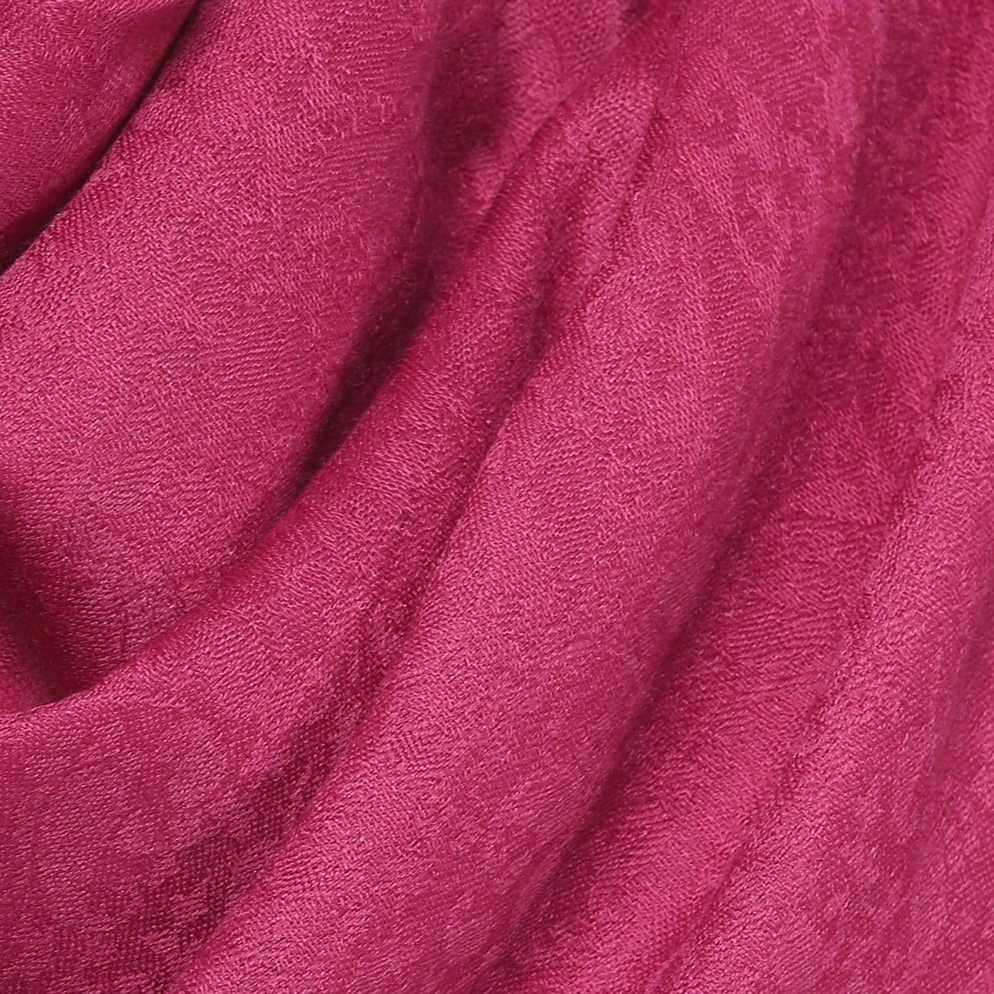 Pashtush Womens Paisley Weave Scarf, Soft And Warm, Luxury Wool - Crazy Pink