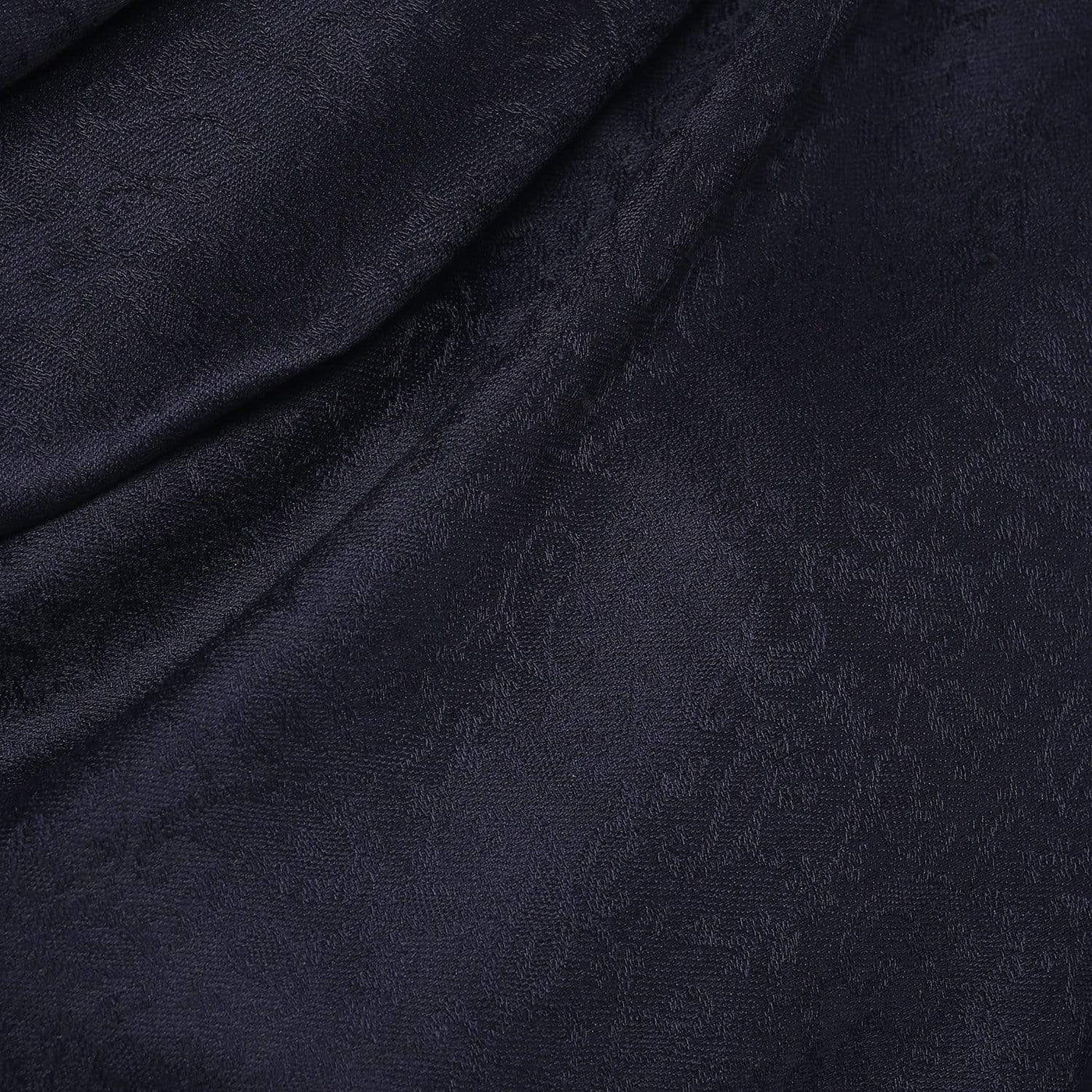 Pashtush India 70x200 Pashtush Womens Paisley Weave Scarf, Soft and Warm, Luxury Wool - Midnight Blue