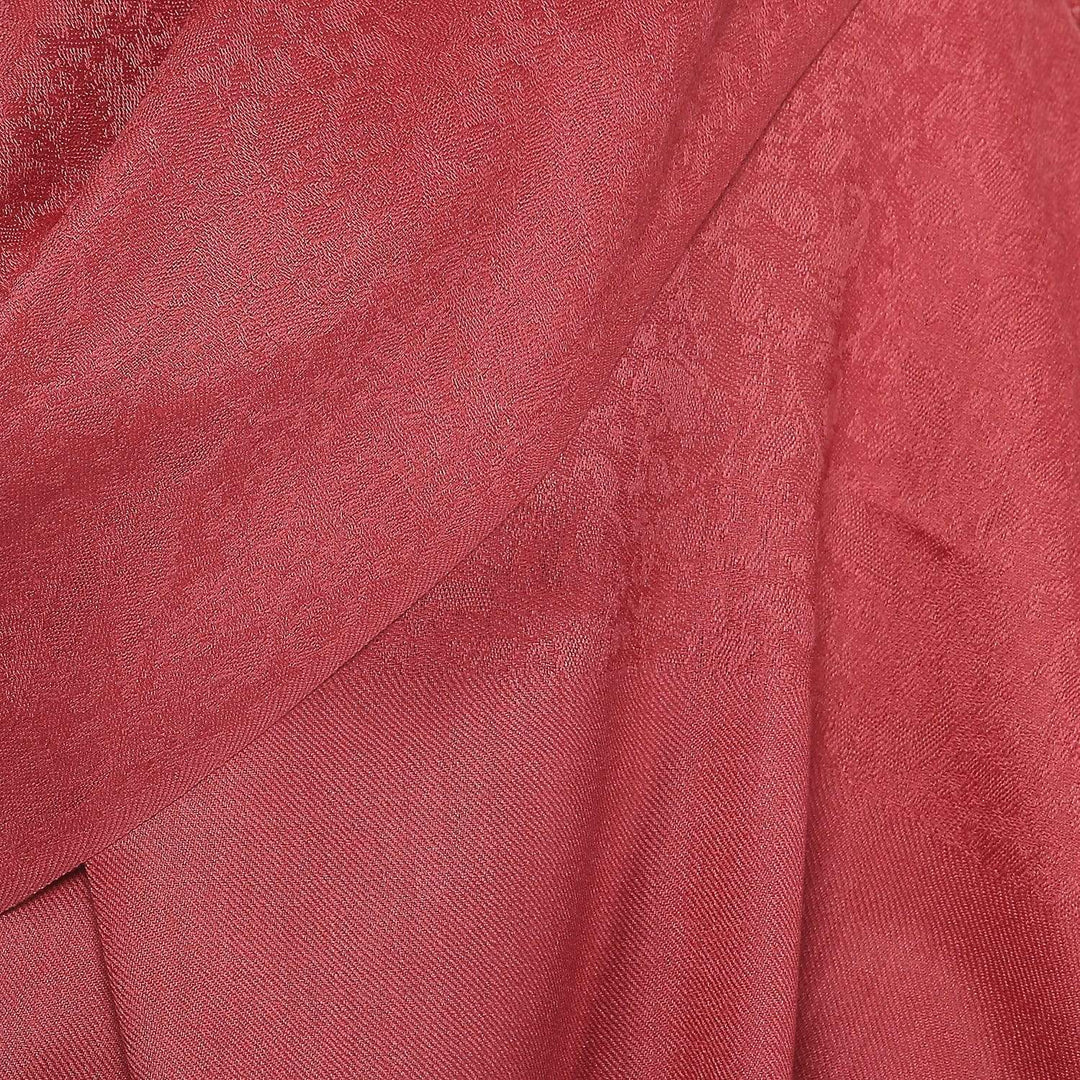 Pashtush India 70x200 Pashtush Womens Paisley Weave Scarf, Soft and Warm, Luxury Wool - Morning Rose