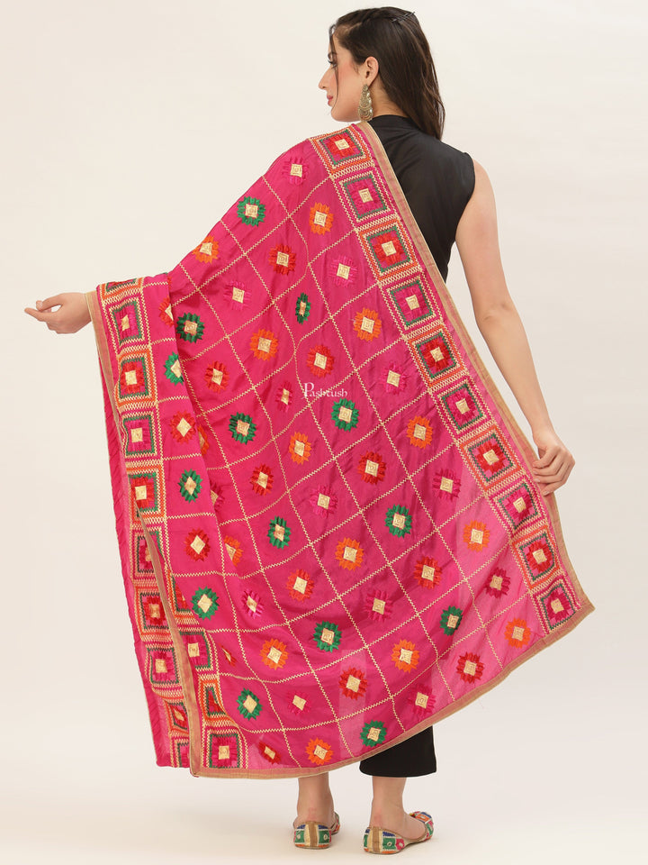 Pashtush India Pashtush Womens Phulkari Dupatta