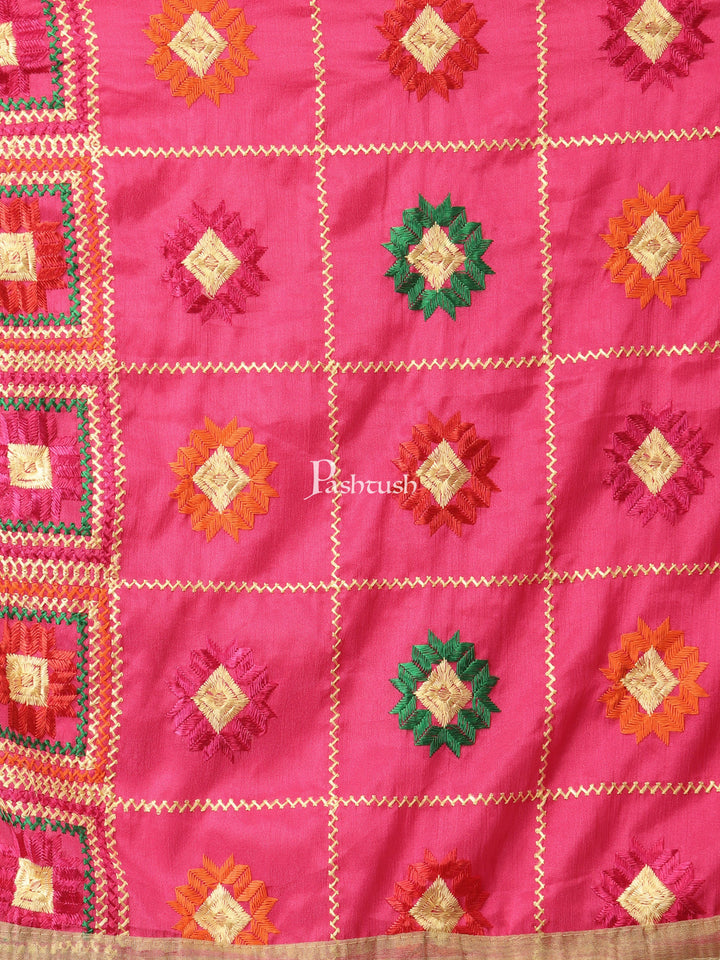 Pashtush India Pashtush Womens Phulkari Dupatta