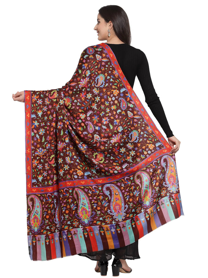 Pashtush India Womens Shawls Pashtush Womens Pure Wool Printed Shawl, Soft And Warm