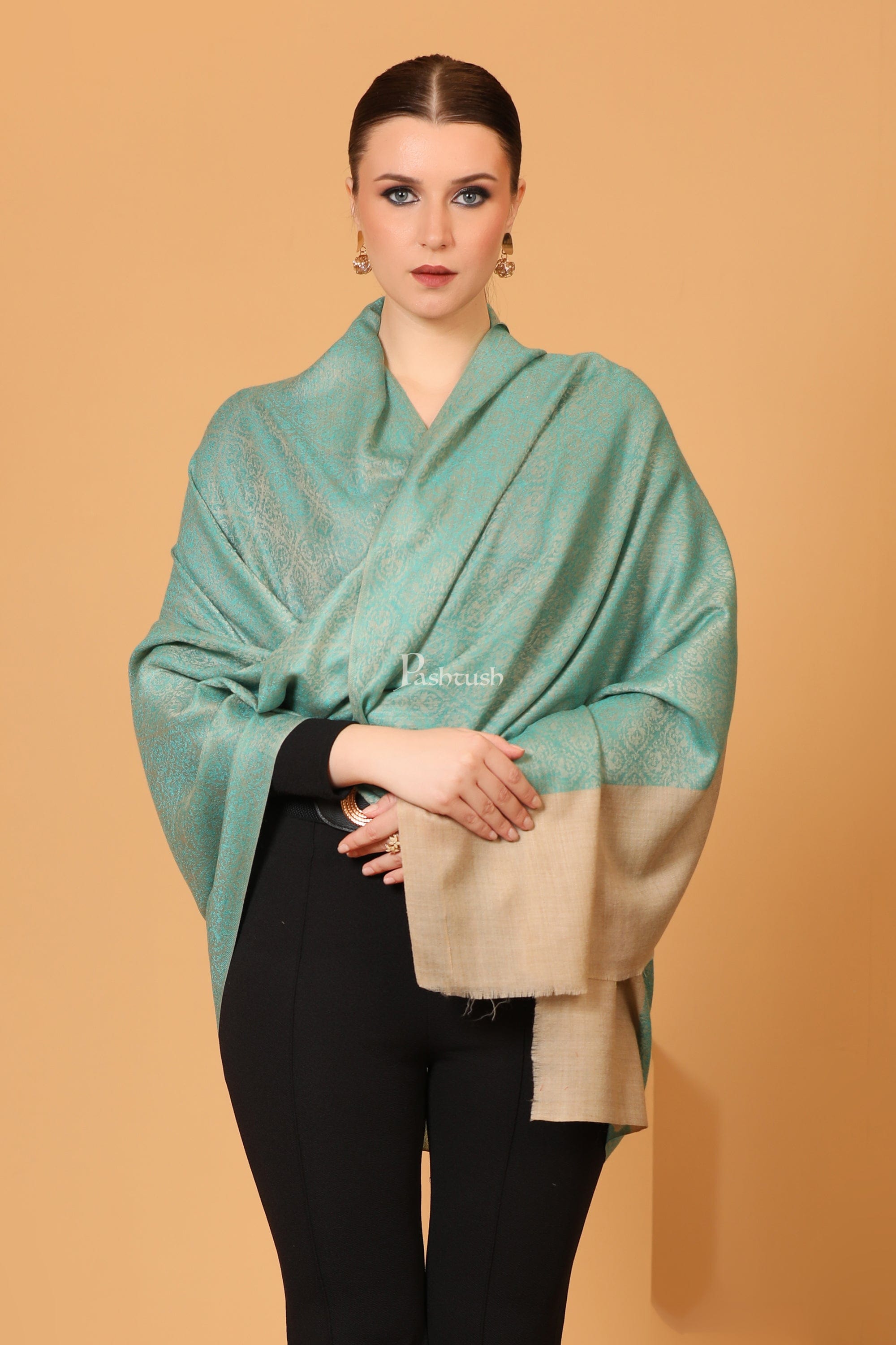 Buy SHOWOFF Brown Wool Self Design Poncho for Women Online @ Tata CLiQ