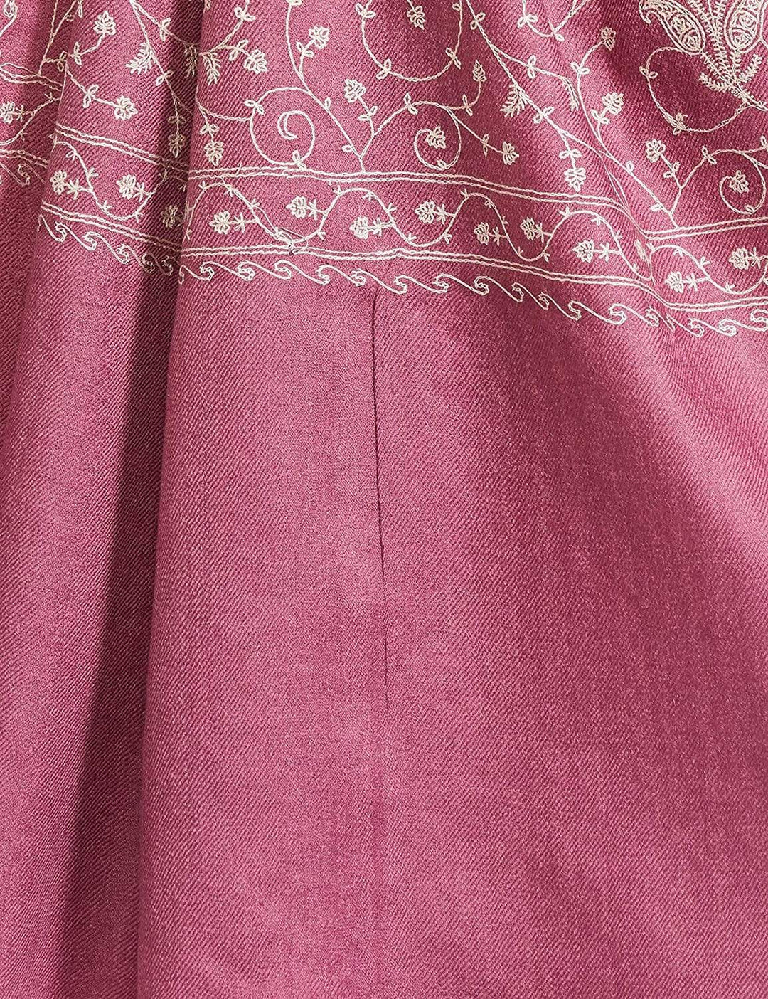 Pashtush India 100x200 Pashtush Womens Shawl With Tone On Tone Embroidery, Soft And Warm, Light Weight, Peel-Lilac