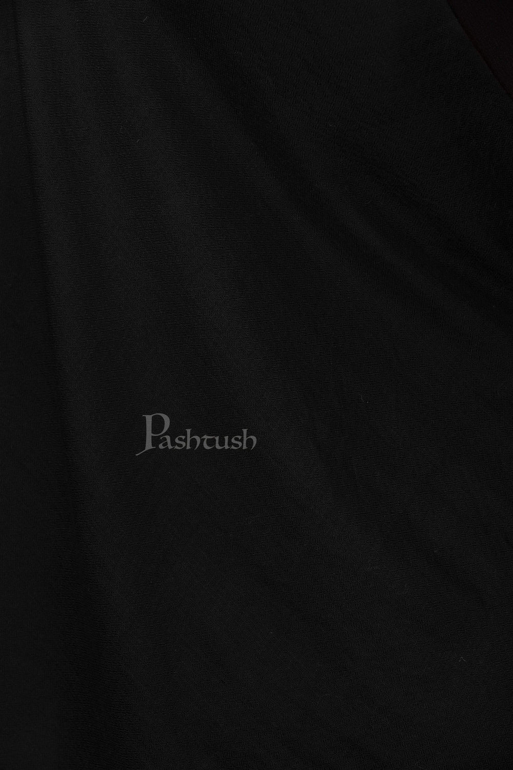 Pashtush India 70x200 Pashtush Womens Softest Rich Cashmere Scarf, With Diamond Weave, Deep Black