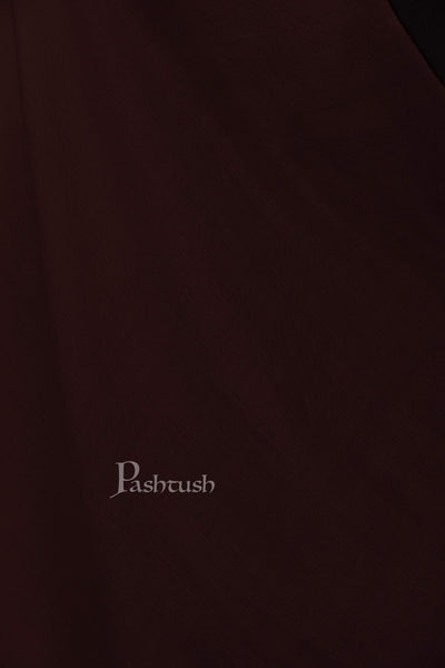 Pashtush India 70x200 Pashtush Womens Softest Rich Cashmere Scarf, With Diamond Weave, Espresso Brown
