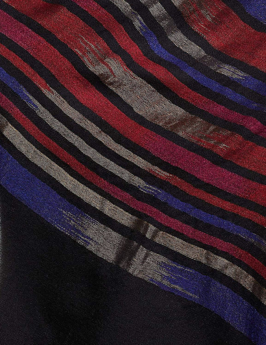 Pashtush India 70x200 Pashtush Womens Twilight Collection, Reversible With Metallic Thread Weave, Fine Wool