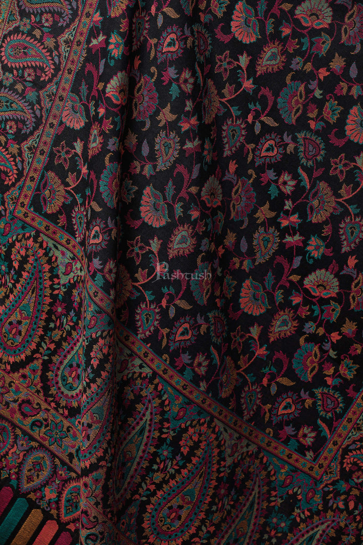 Pashtush Store Stole Pashtush Womens Woven Kaani Stole, Woollen, Faux Pashmina Stole, Multicoloured