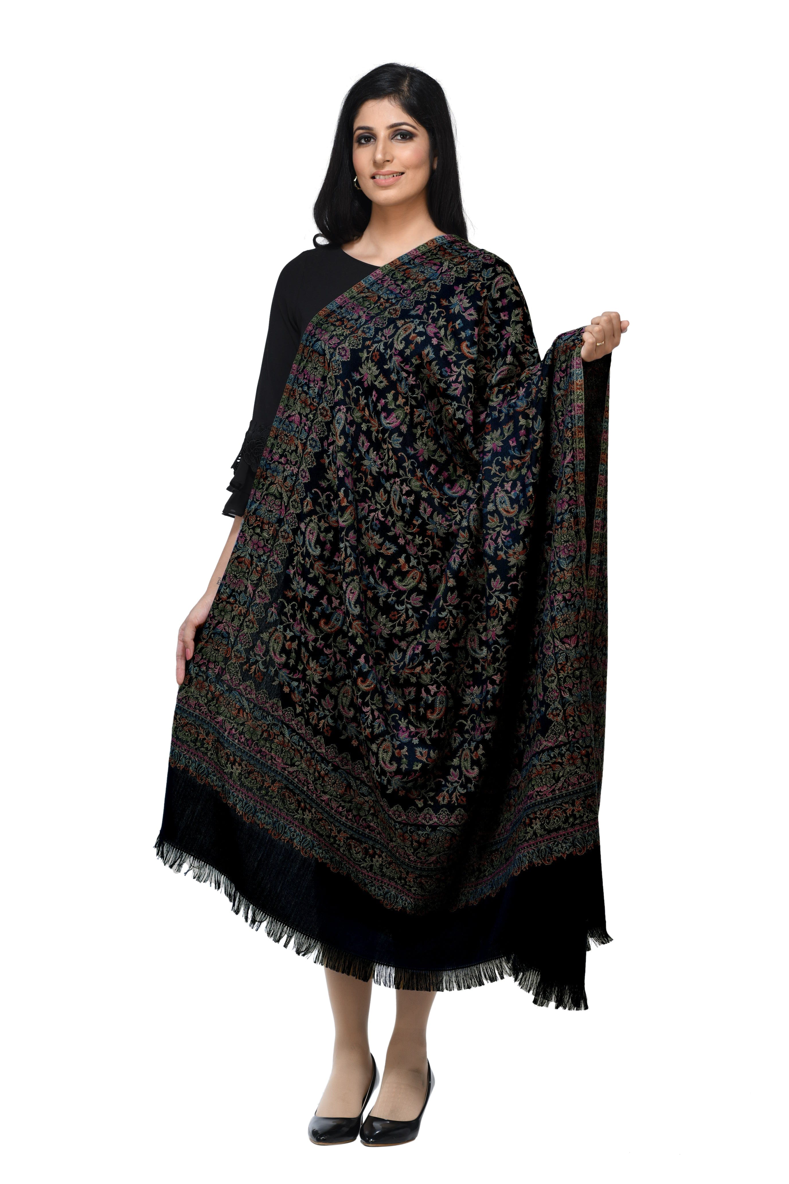 Ladies on sale black shawl