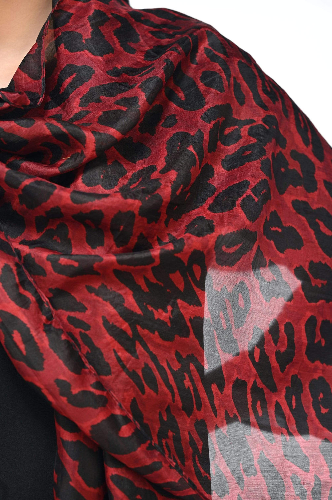 Pashwool 70x200 Pashwool Womens Pure Silk Scarf, Extra Soft and Lightweight, With Animal Pattern