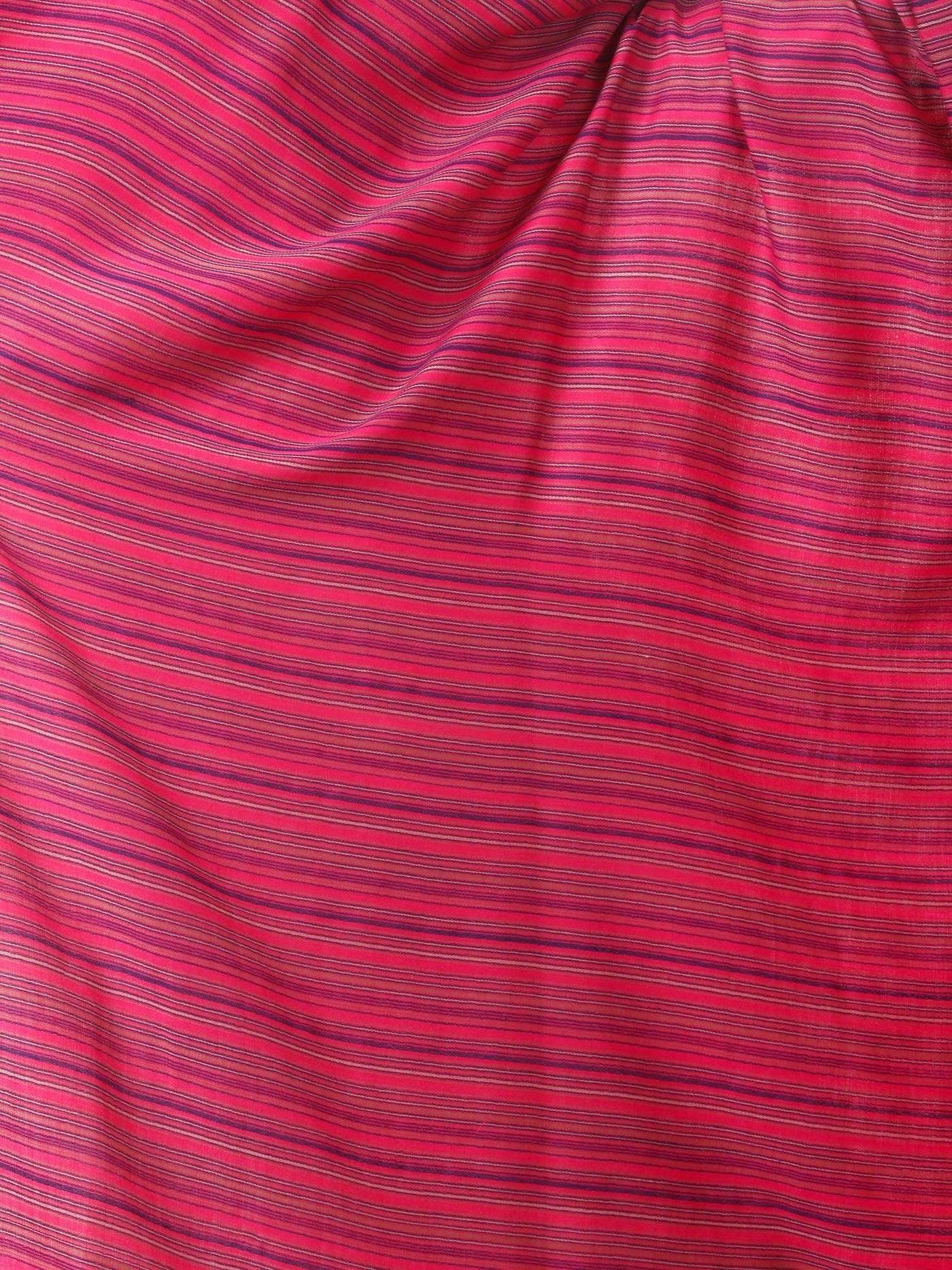 Pashtush Shawl Store Shawl Women's Fine Wool Striped Shawl, Australian Merino Wool - Fuchsia