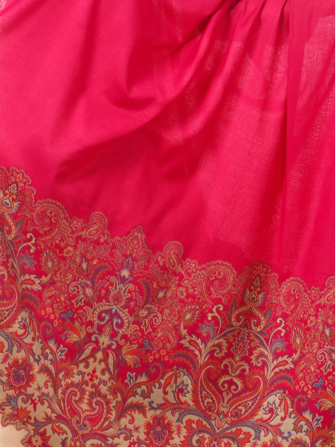 Pashtush Women'S Jacquard Palla Shawl, Soft Faux Pashmina - Fluro Pink Pink
