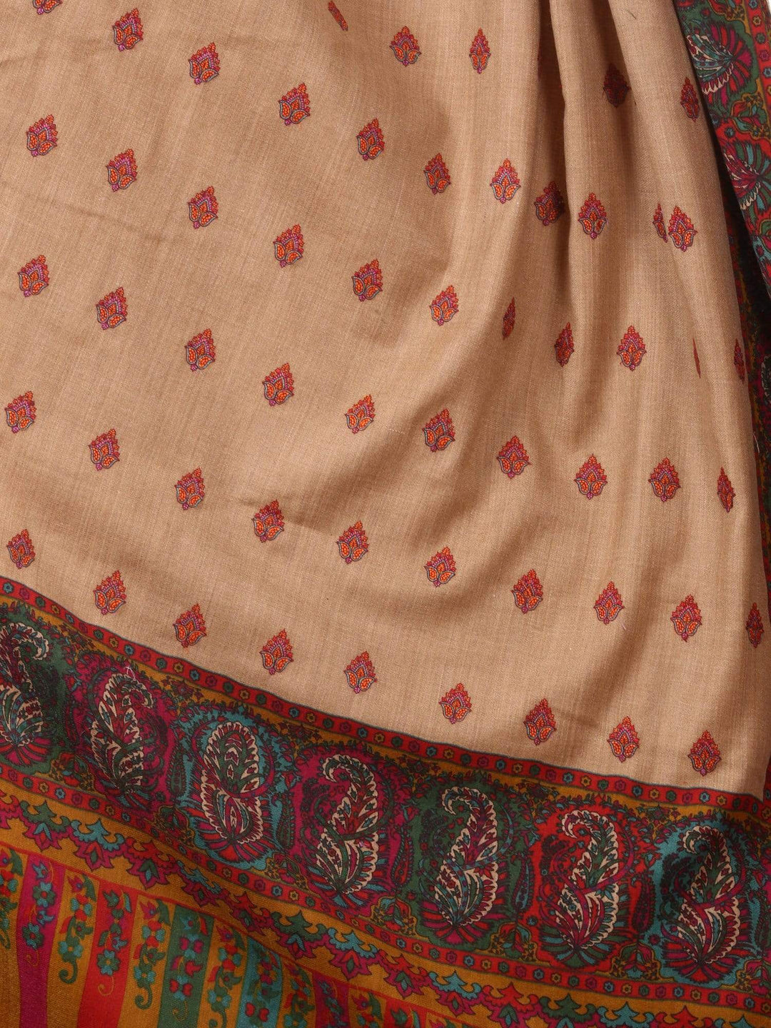Pashtush Womens Kalamkari Shawl, Wedding Collection, Thick And Warm Multi Coloured