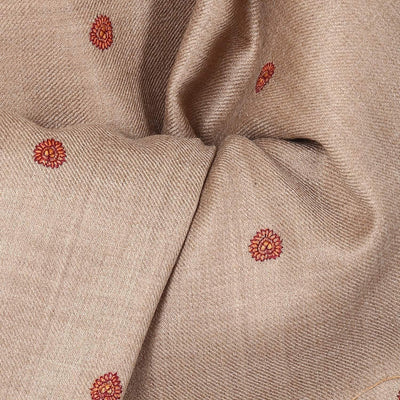 Pashtush Store Pashtush Women's Embroidered Motif Wool Shawl with palla